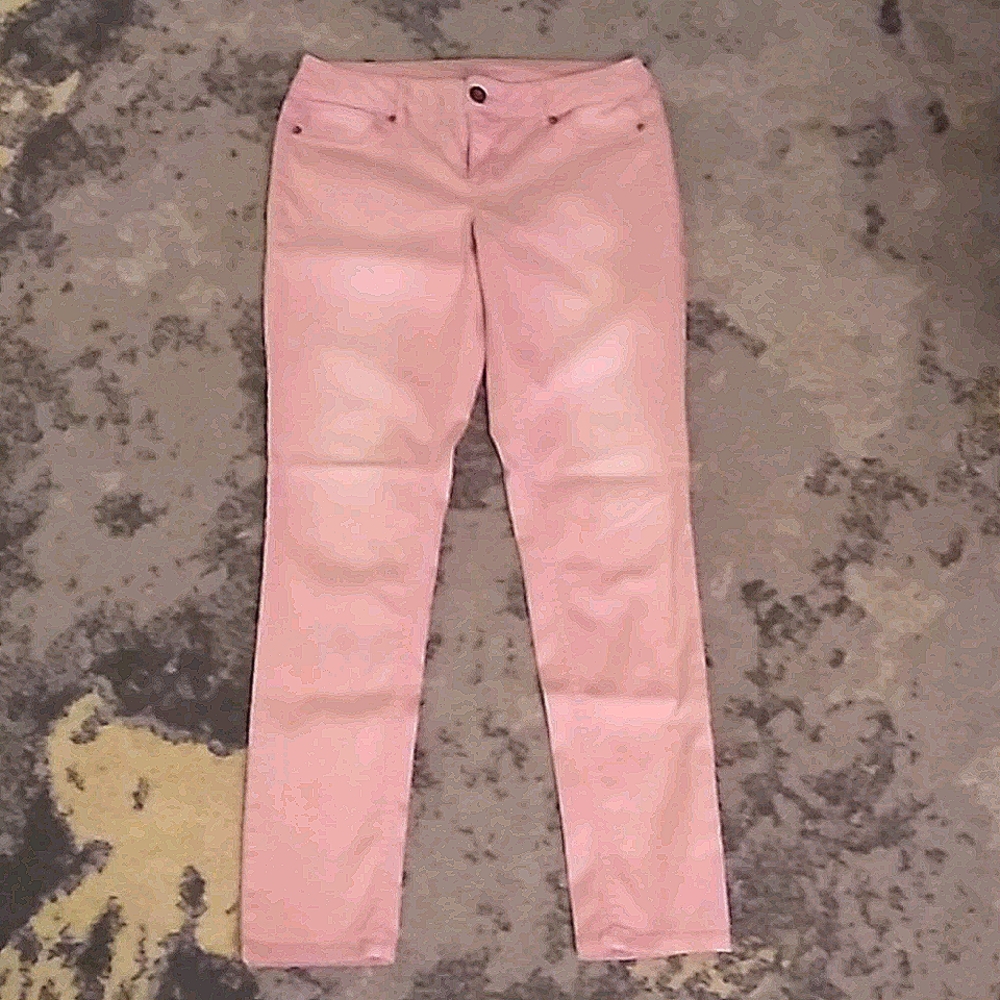 Mid-rise faded-wash jeggings